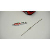 Kia Logo Krom Metal Çift Yön Halat Anahtarlık - 2