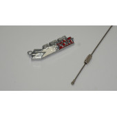 Suzuki Sport Logo Krom Metal Çift Yön Halat Anahtarlık thumbnail 3