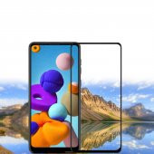 Galaxy A21S Zore Kenarları Kırılmaya Dayanıklı Cam Ekran Koruyucu - 5