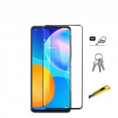 Huawei P Smart 2021 Zore Kenarları Kırılmaya Dayanıklı Cam Ekran Koruyucu - 5
