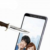 Galaxy J8 Zore Kenarları Kırılmaya Dayanıklı Cam Ekran Koruyucu - 5