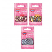 Dr. Oetker Pasta Süsü 10 gt. x 3 (Gümüş İnci, Yıldız, Kalp) - 1