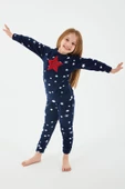 Arnetta 2271 Shine Lacivert Kız Çocuk Uzun Kol Pijama Takım - 1