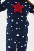 Arnetta 2271 Shine Lacivert Kız Çocuk Uzun Kol Pijama Takım - 4