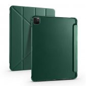 iPad Pro 12.9 2021 (5.Nesil) Kılıf Tri Folding Kalem Bölmeli Standlı Kılıf - 1