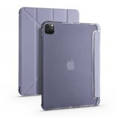 iPad Pro 12.9 2021 (5.Nesil) Kılıf Tri Folding Kalem Bölmeli Standlı Kılıf - 8