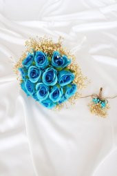 adresiburasi15 li Gül Gelin Buketi Elegant Model 2li Set - 1