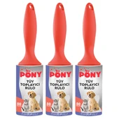 PONY TÜY TOPLAYICI RULO 3 LÜ SET KEDİ KÖPEK - 1