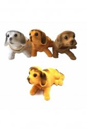 Hareketli Kafa Sallayan Araç Içi Nostaljik Büyük Boy Köpek Retro Aksesuar Nubuk Yüzeyli Sevimli Süs - 5