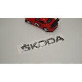 Skoda Bagaj Krom ABS Orjinal 3M 3D Yazı Logo Amblem - 2