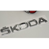 Skoda Bagaj Krom ABS Orjinal 3M 3D Yazı Logo Amblem - 3