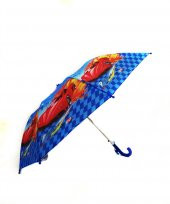 7 Moda Erkek Çocuk Şemsiyesi, Yarı otomatik Mekanizma Küçük Boy 43 cm - 2