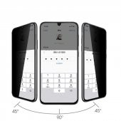 KNY Vivo Y53S İçin Privacy 5D Davin Sert Ekran Koruyucu Siyah - 2