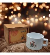 Kalbim Senin Ahşap Kutulu Kupa Bardak thumbnail 1