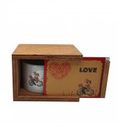 Kalbim Senin Ahşap Kutulu Kupa Bardak thumbnail 2