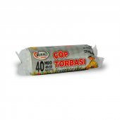 VURAL MİNİ ÇÖP TORBASI 40*50 ŞEFFAF 40 ADET (1 PAKET) - 1