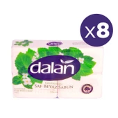 Dalan Geleneksel Saf Beyaz Klasik Kalıp Sabun 1000 gr X 8 Adet - 1