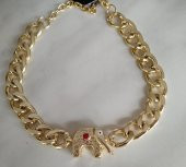 Fil Temalı Bijuteri Gold Bileklik - 1