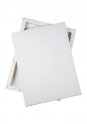 Tuval 25x35 Arkadan Zımbalı Astarlı 3 Adet Resim Tuvali 25*35 Öğrenci Tual Akrilik Boya Yağlı Boya İçin İdeal - 7