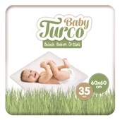 Baby Turco Bebek Bakım Örtüsü 60x60 cm 7x5 35 Adet - 1