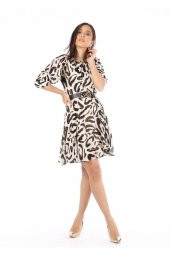 Modatalika Kadın Kol Detaylı Midi Boy Elbise thumbnail 6