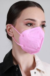 FAMEX N95 FFP2 KORUYUCU MASKE AÇIK PEMBE RENK 10 ADET TEKLİ PAKET DUCK MODELİ - 2