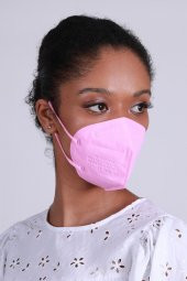 FAMEX N95 FFP2 KORUYUCU MASKE AÇIK PEMBE RENK 10 ADET TEKLİ PAKET DUCK MODELİ - 3