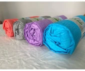 Özlü Fitted Lastikli Çift Kişilik Çarşaf Seti (160x200)-Sütlü Kahve - 2