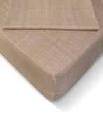 Özlü Fitted Lastikli Çift Kişilik Çarşaf Seti (160x200)-Sütlü Kahve - 1