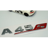 DK Benz A 45S Bagaj Krom Kırmızı ABS 3M 3D Yazı Logo thumbnail 3