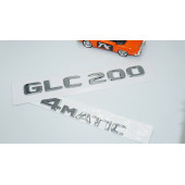 DK Tuning GLC200 4Matic Bagaj Krom ABS Yazı Logo Benz İle Uyumlu - 2