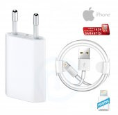Apple iPhone 5,6,7,8,X Şarj Aleti ve Data Kablosu 1 Metre Lightning - 6