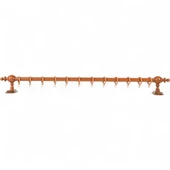 Meşe Raysız Ahşap Rustik Perde Askısı - 150 Cm thumbnail 2