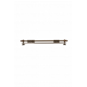 Twins Decorative Ceviz Tek Raylı Ahşap Rustik Perde Askısı - 225 CM - 3