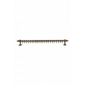 Twins Decorative Ceviz Raysız Ahşap Rustik Perde Askısı - 200 Cm - 1