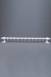 Twins Decorative Beyaz Raysız Ahşap Rustik Perde Askısı - 100 Cm - 1