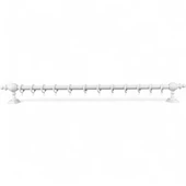 Beyaz Raysız Ahşap Rustik Perde Askısı - 125 Cm - 2