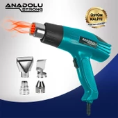 Anadolustrong ANS1010 Sıcak Hava Tabancası 2000W Kademeli Otomatik Korumalı Aksesuar Hediyeli - 3