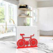 BİSİKLET TEMALI METAL PEÇETELİK KIRMIZI - 3