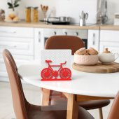 BİSİKLET TEMALI METAL PEÇETELİK KIRMIZI - 4