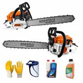 Anadolustrong ANS1041 2.9Hp Benzinli Motorlu Testere 45cm Palalı Ağaç Kesme Motoru - 1