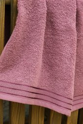 4lü 50x90 Renkli Şerit Desen Bordürlü El-Yüz Havlusu - 3