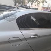 Fiat Egea Sedan 2015 Sonrası Kelebek Cam Izgarası Kelebek Cam Vizörü Havalandırma Sağ Sol Takım Parlak Siyah - 6