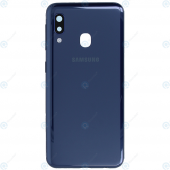 BYR Samsung A20 E Mavi Kasa + Kapak + Yan Tuşlar, LENS HARİÇ - 1
