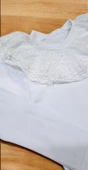 Yakası Dantelli Kız Çocuk Bluz - 11