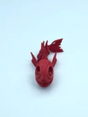 3D Hareketli Balık Figürlü Oyuncak - Kırmızı thumbnail 7