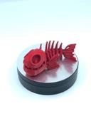 3D Hareketli Balık Figürlü Oyuncak - Kırmızı thumbnail 4