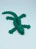 3D Hareketli Timsah Figürlü Oyuncak & Masa Dekoru -Yeşil thumbnail 1