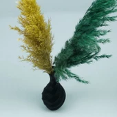 Modern Mini Vazo 15cm Siyah - 4