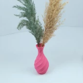 Modern Mini Vazo 15cm Pembe - 5